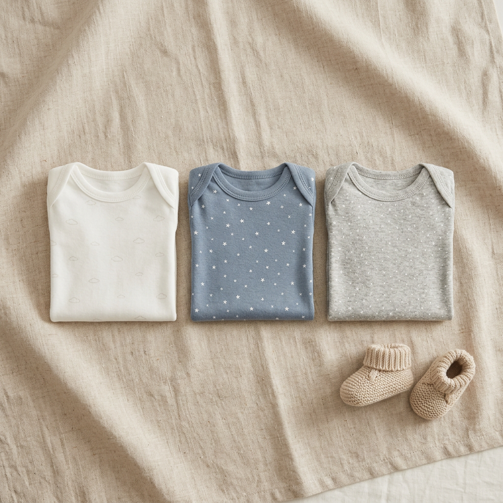Pack de 3 Bodies Básicos para Bebé